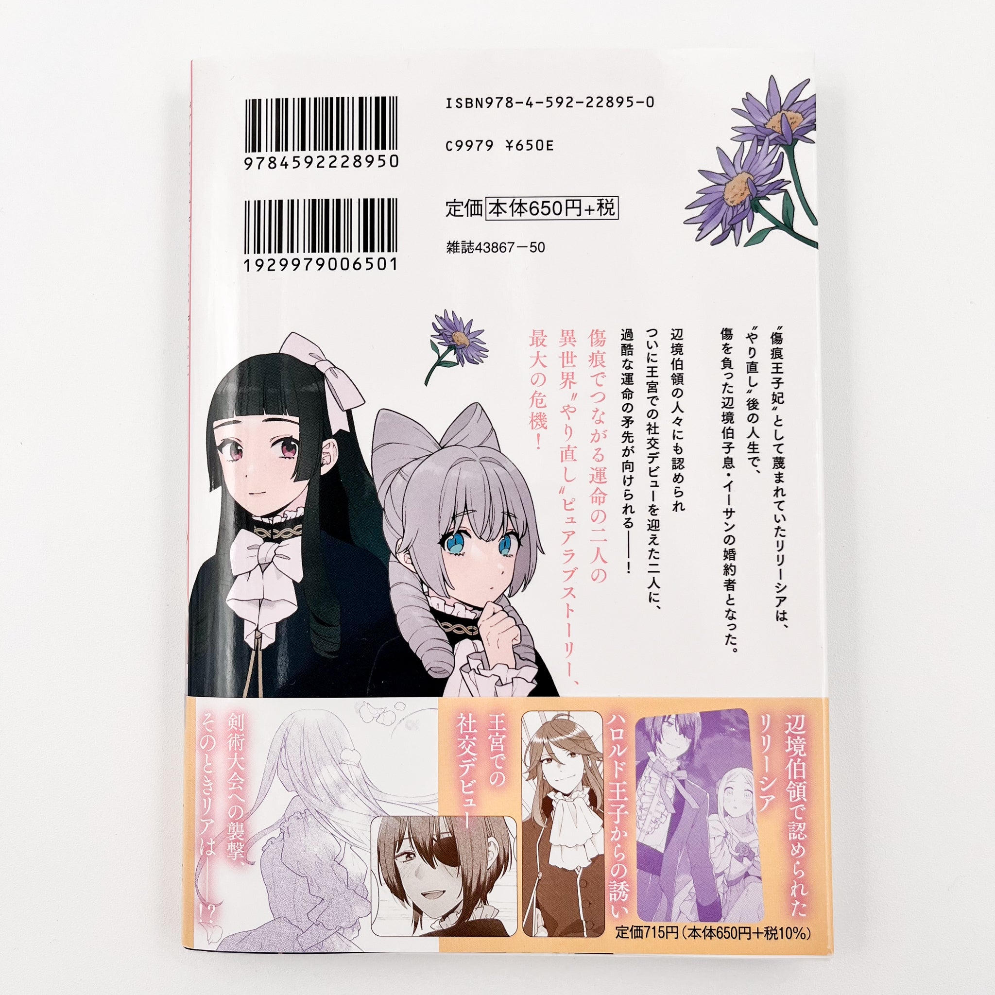 Kizuato Ouji Hi wa Shiawase ni naritai volume 3 back cover with obi